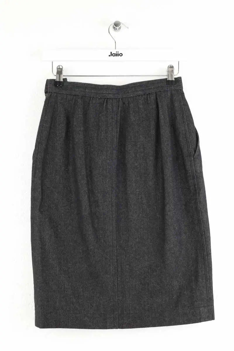 Jupe Yves Saint Laurent Anthracite en Coton