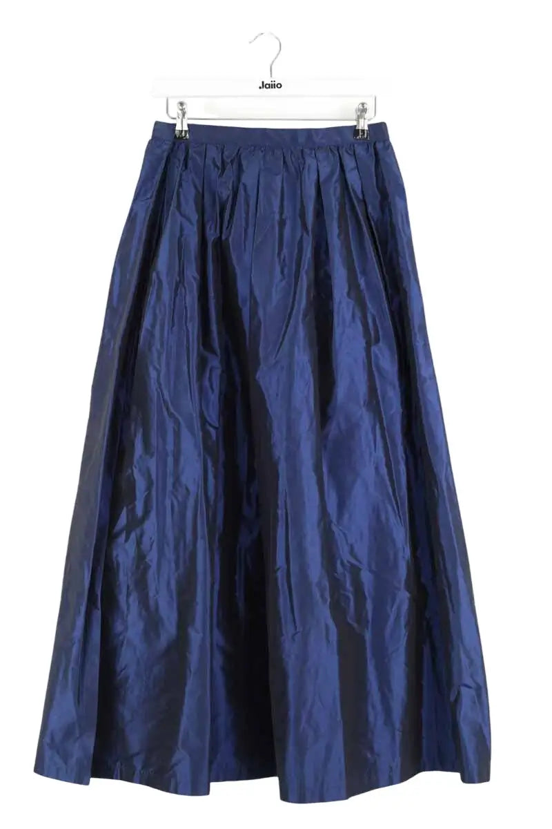 Jupe Yves Saint Laurent Bleu en Soie, taille S - Seconde Main