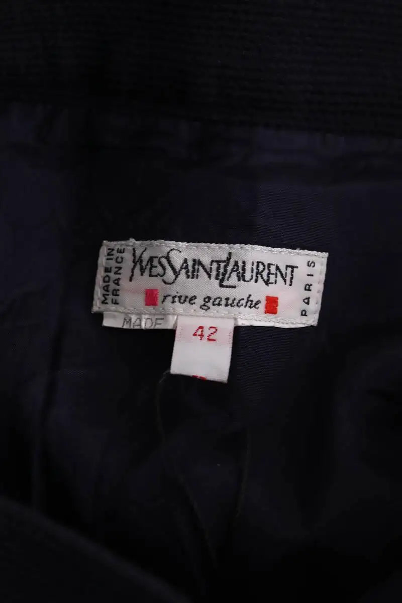 Jupe Yves Saint Laurent Marine en Laine