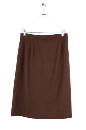 Jupe Yves Saint Laurent Marron en Laine, taille XXL - Seconde Main