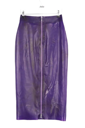 Jupe Yves Saint Laurent Violet en Synthétique