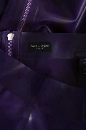 Jupe Yves Saint Laurent Violet en Synthétique