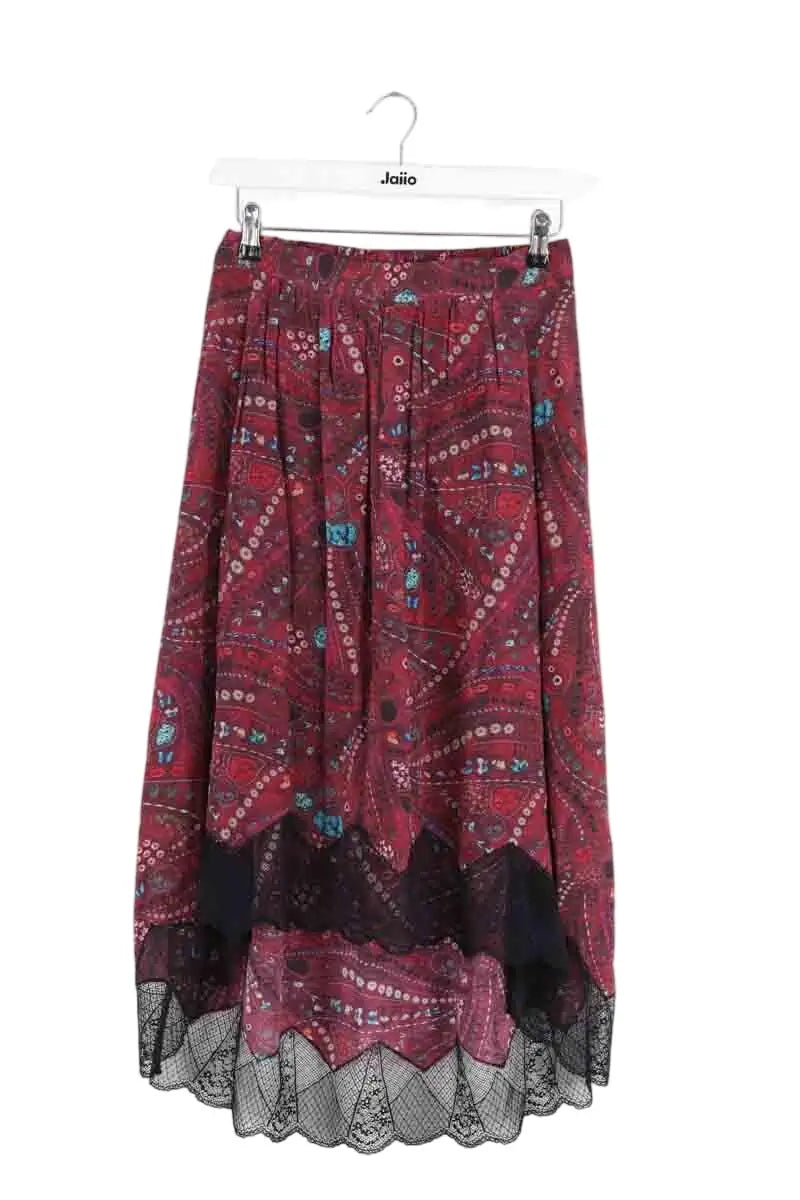 Jupe Zadig & Voltaire Bordeaux en Viscose, taille XS - Seconde Main