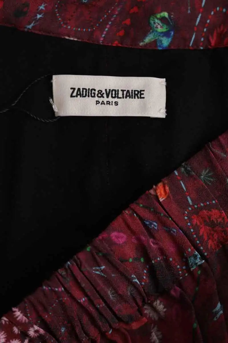 Jupe Zadig & Voltaire Bordeaux en Viscose