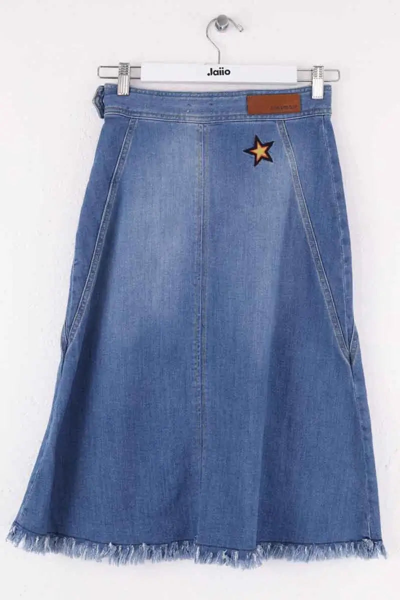 Jupe Zadig & Voltaire Jamille  brode Bleu en Coton