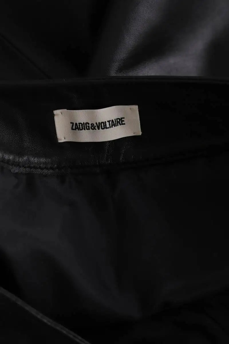 Jupe Zadig & Voltaire Noir en Cuir