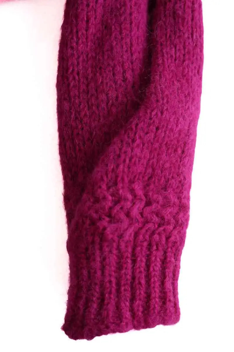 Écharpe Sézane Violet en Laine
