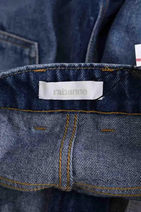 Jean large Paco Rabanne Bleu en Coton