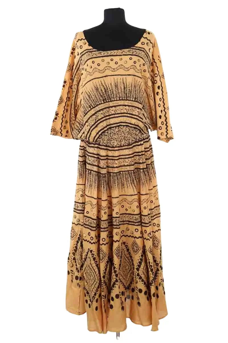Robe Mes Demoiselles Beige en Coton, taille L - Seconde Main