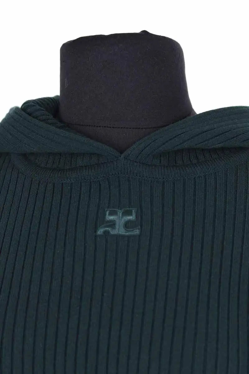 Pull Courrèges Vert en Viscose