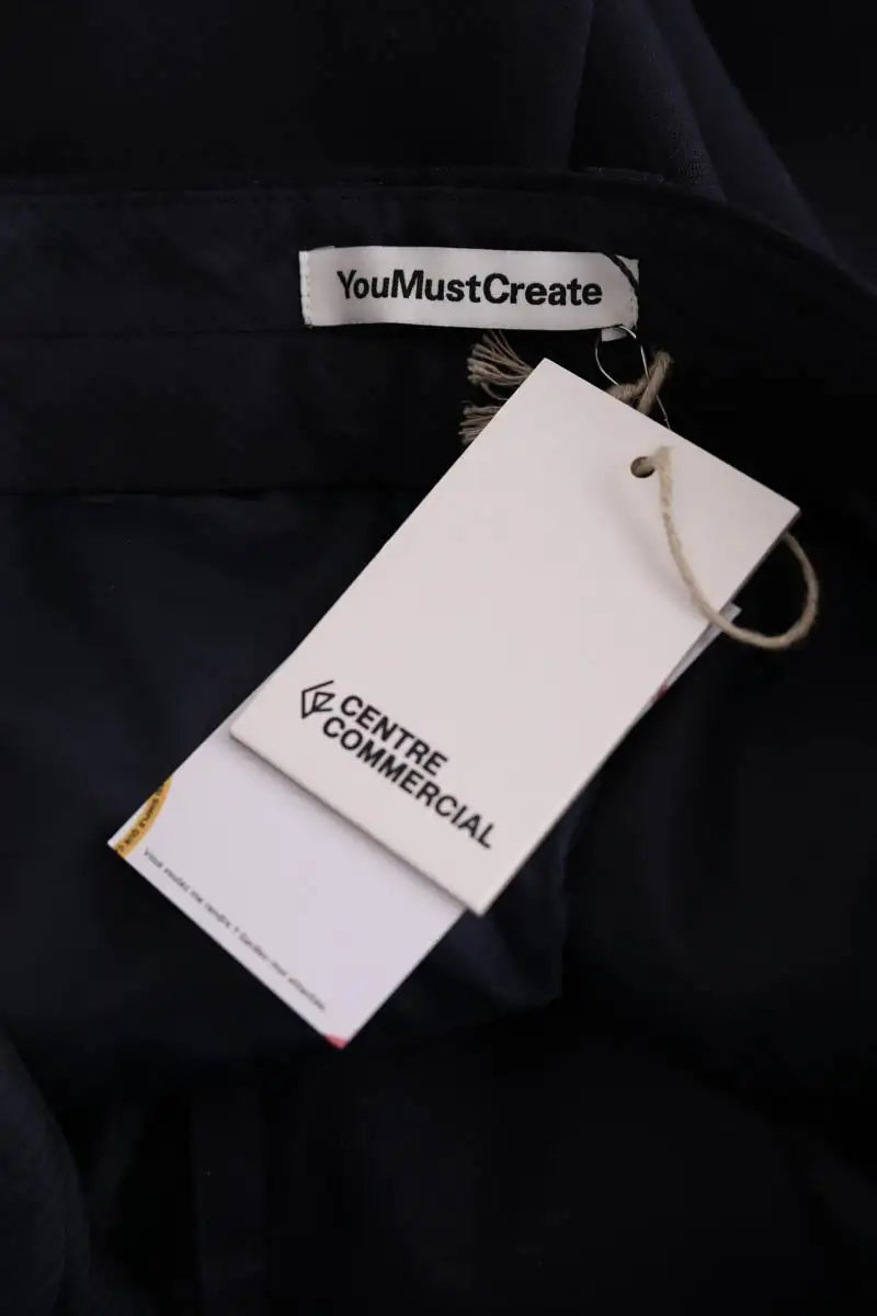 Pantalon You Must Create Marine en Laine