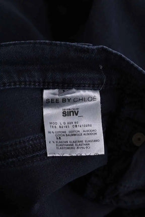 Jean slim See By Chloé Marine en Coton