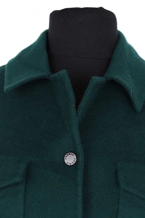 Manteau Sandro Vert en Laine