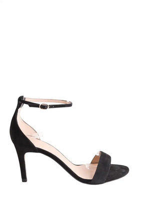 Sandales LK Bennett Helena Noir en Daim, taille 40 - Seconde Main