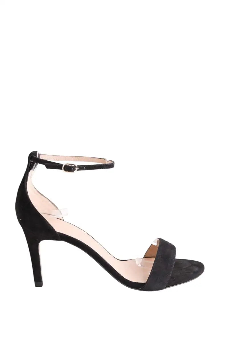 Sandales LK Bennett Helena Noir en Daim, taille 40 - Seconde Main