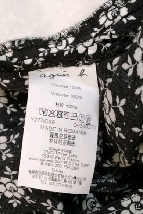 Pantalon droit Agnès B.  Noir