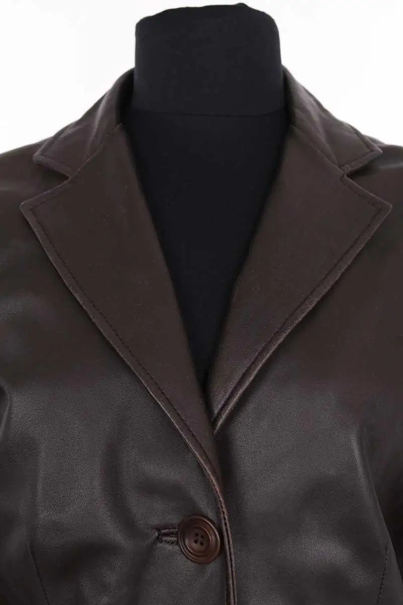 Veste Max Mara Marron en Cuir