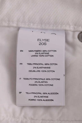 Jean droit Iro Elyse Blanc en Coton