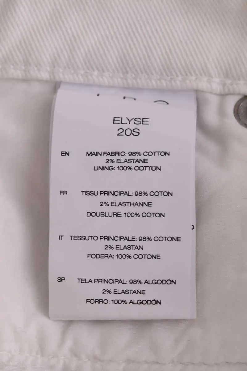 Jean droit Iro Elyse Blanc en Coton