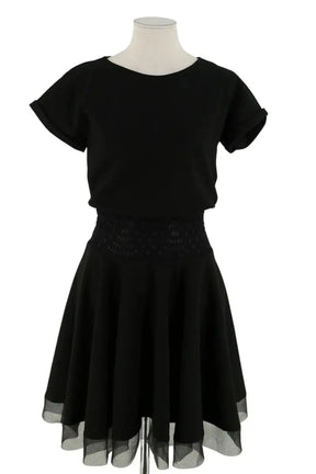 Robe Maje Noir en Synthétique, taille S - Seconde Main