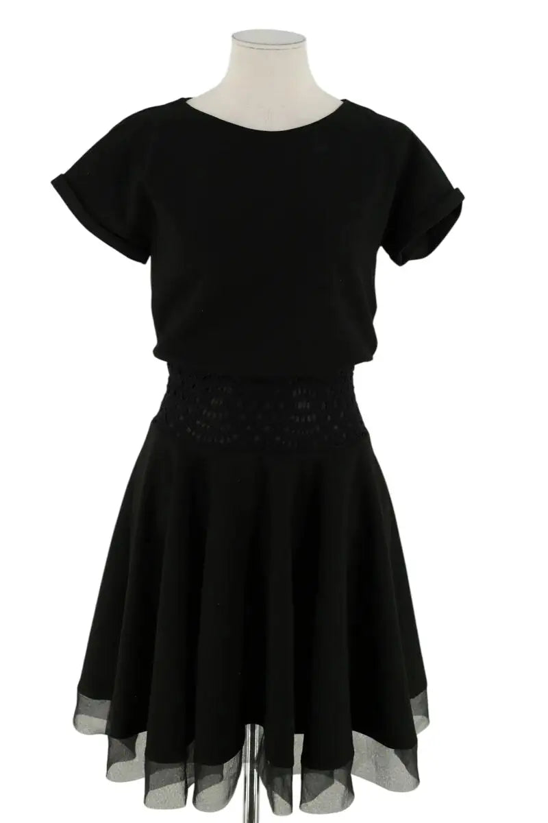 Robe Maje Noir en Synthétique, taille S - Seconde Main