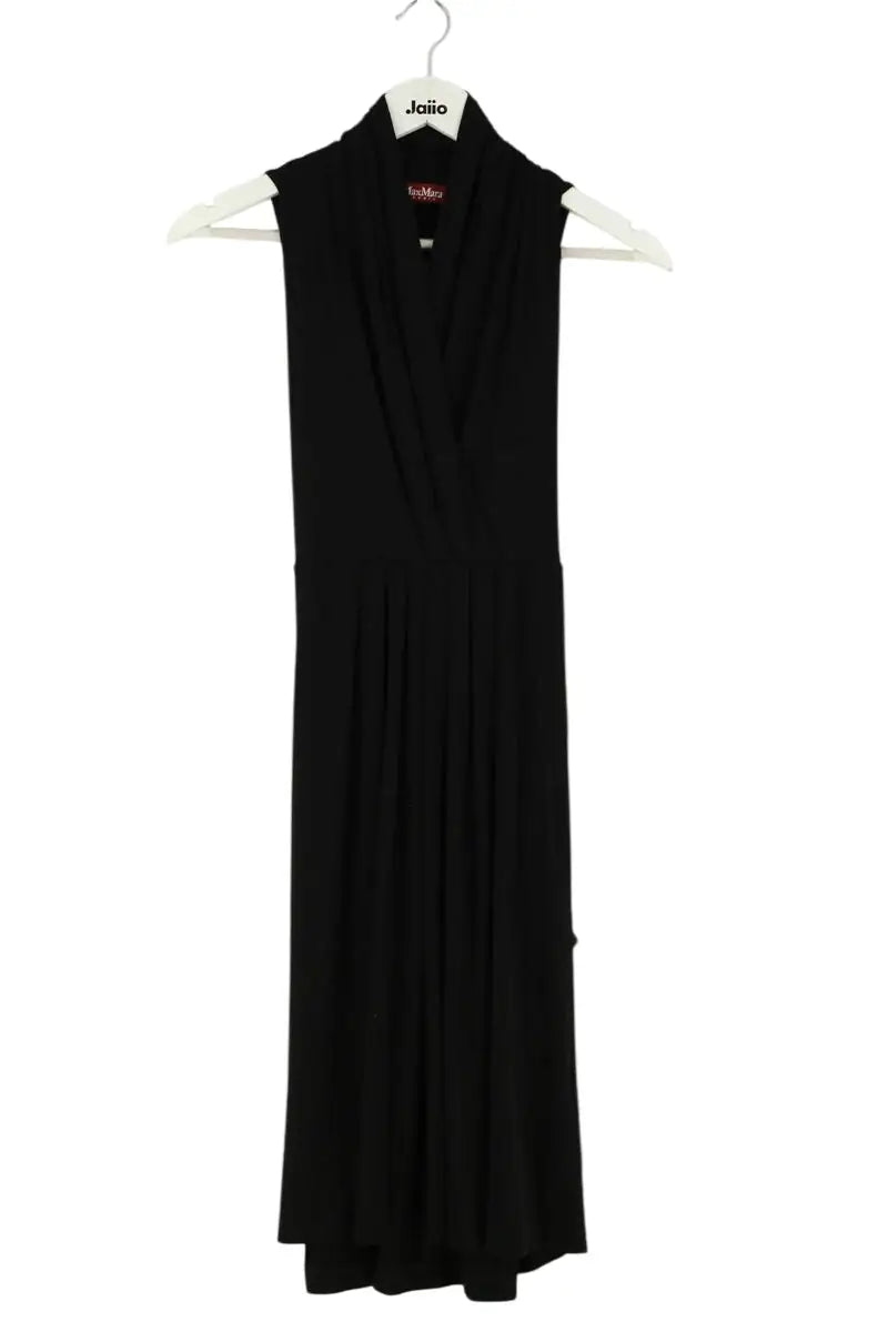 Robe Max Mara Noir en Synthétique, taille S - Seconde Main