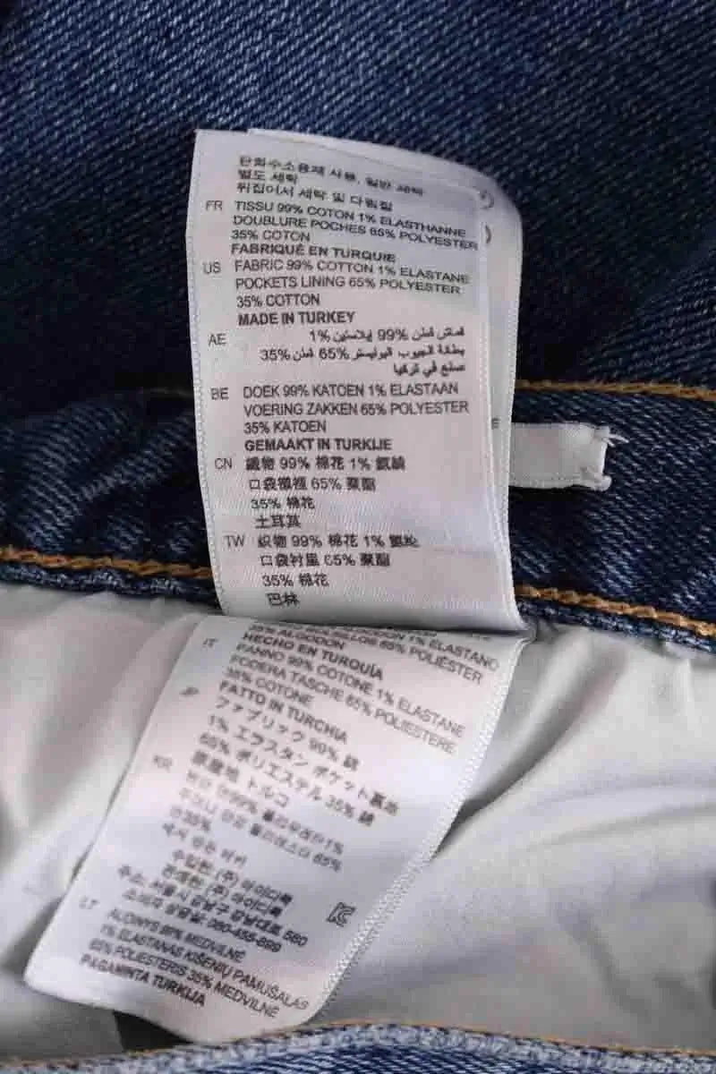Jean slim Sandro Bleu en Coton