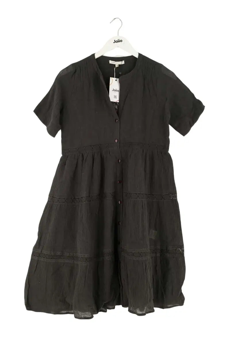 Robe Maje Anthracite en Coton, taille XS - Seconde Main