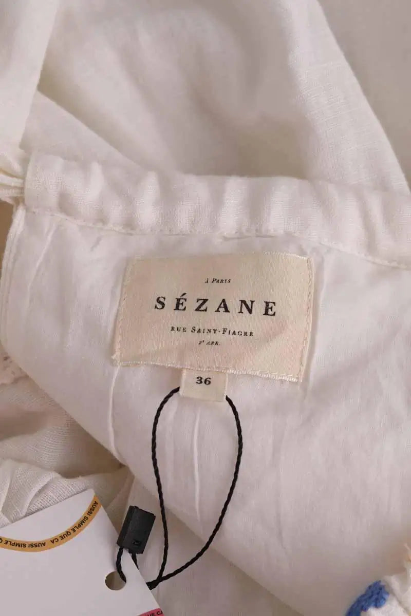 Robe Sézane Ecru en Lin