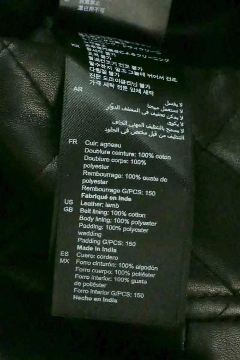 Bermuda Sandro Noir en Cuir