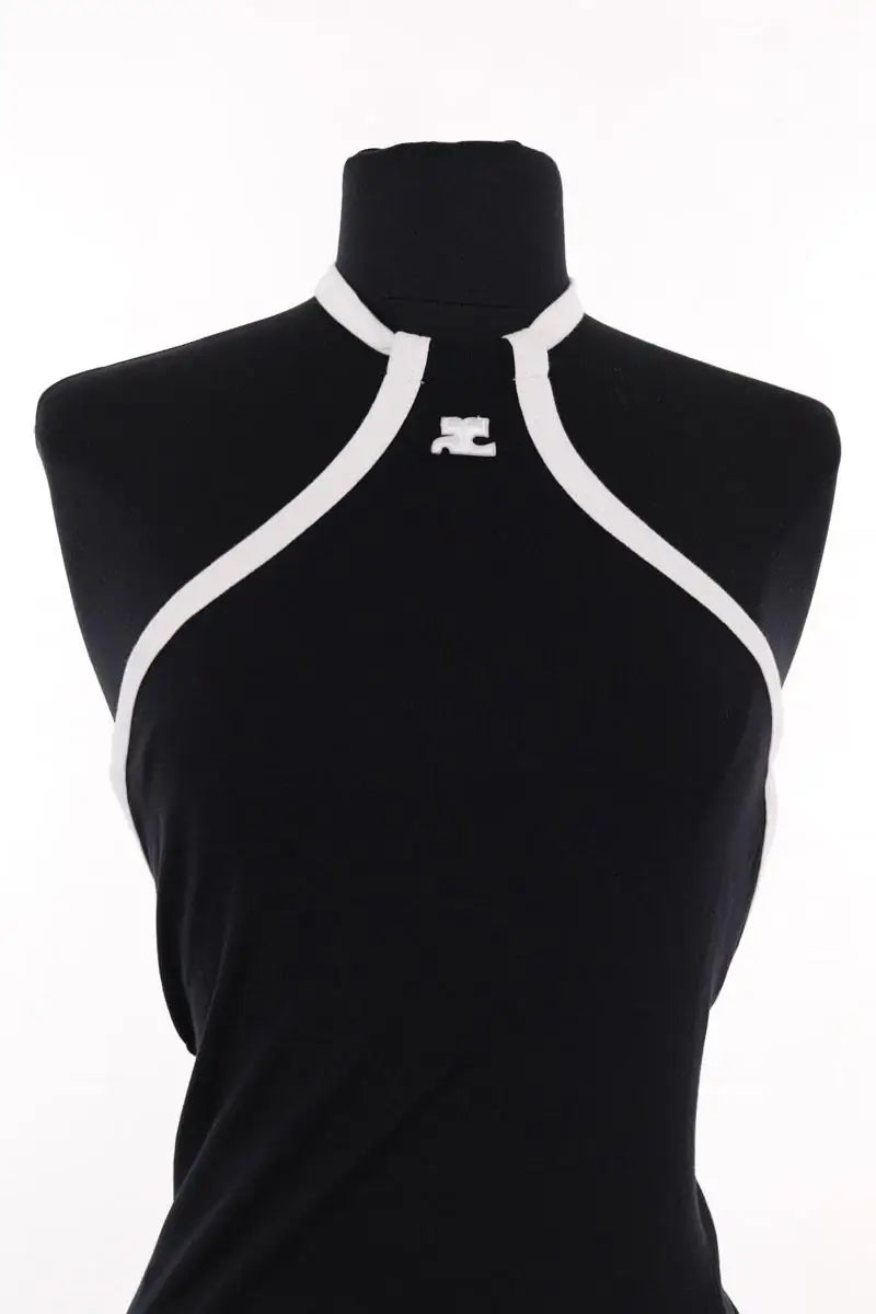 Robe Courrèges Noir en Coton