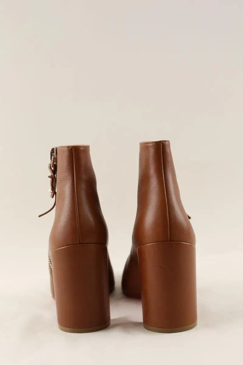 Boots Christian Louboutin Camel en Cuir