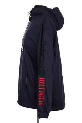 Veste Tommy Hilfiger Pop over jacket Bleu en Synthétique