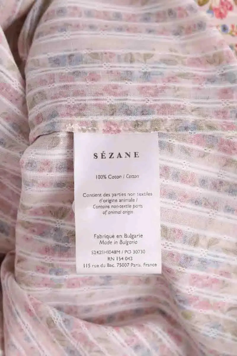 Blouse Sézane Beige en Coton
