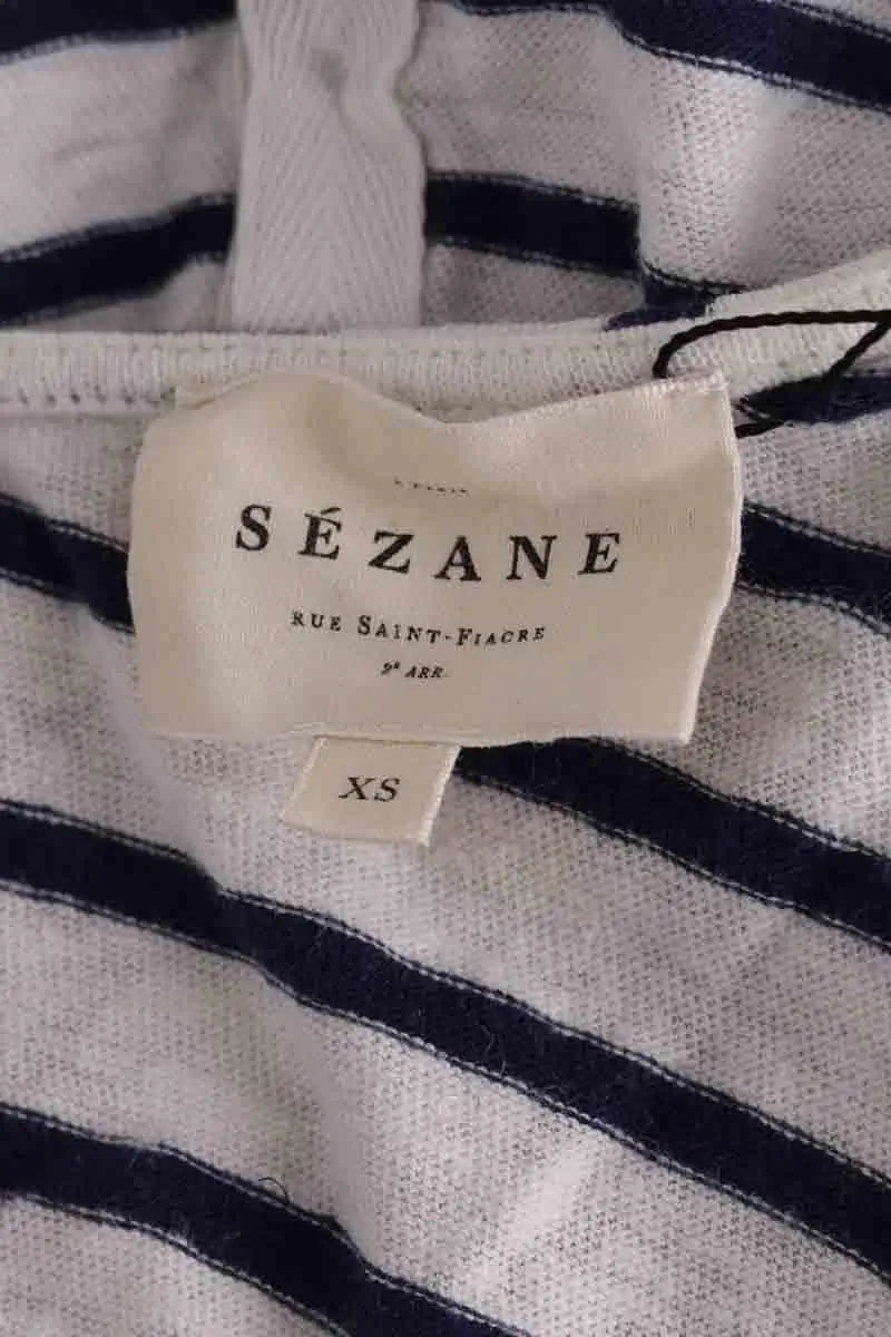T-shirt Sézane Blanc en Lin