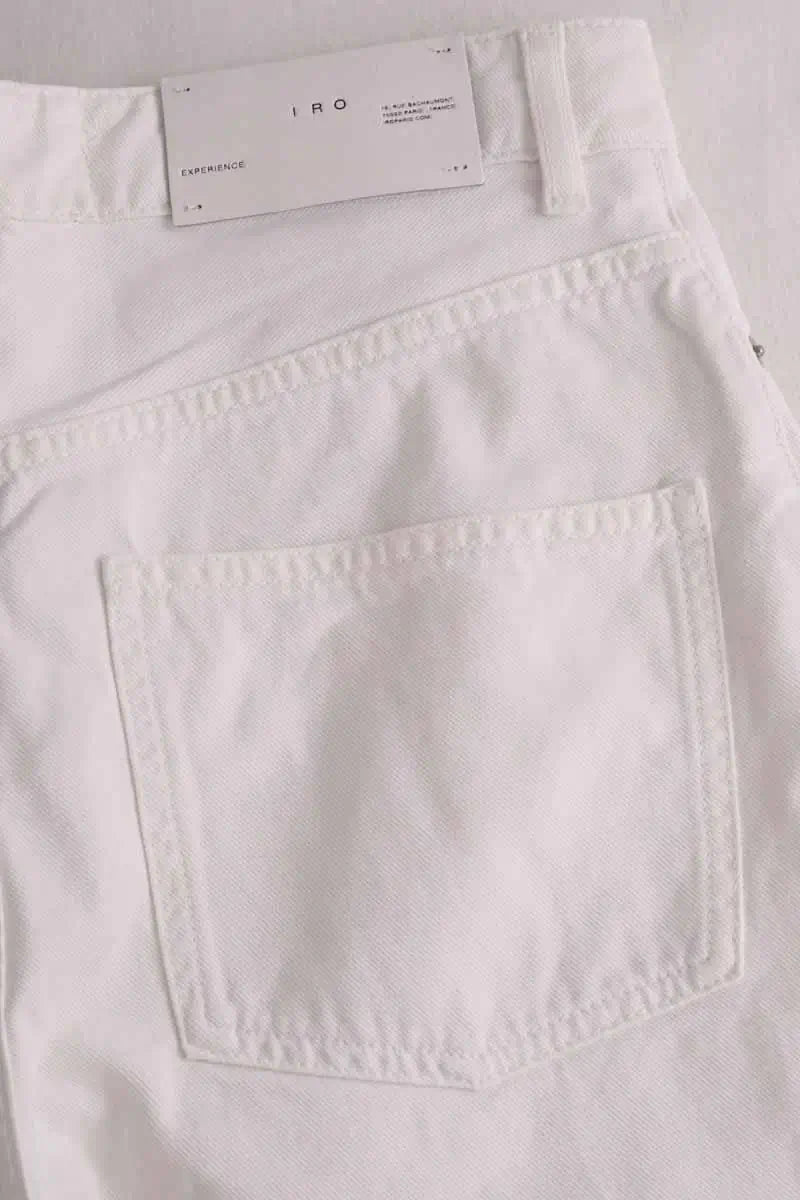 Jean droit Iro Elyse Blanc en Coton