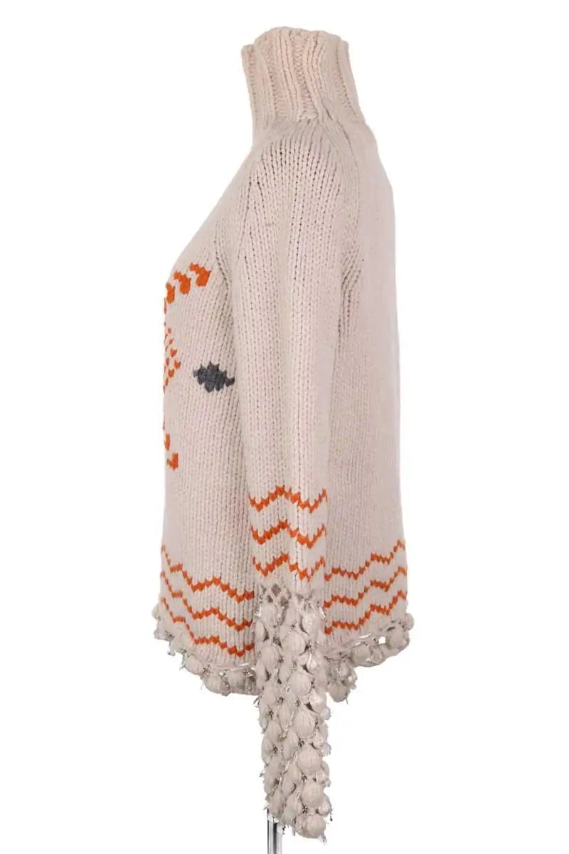 Pull Paco Rabanne Ecru en Laine