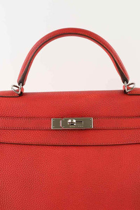 Sac à main Hermès Kelly 32 Rouge