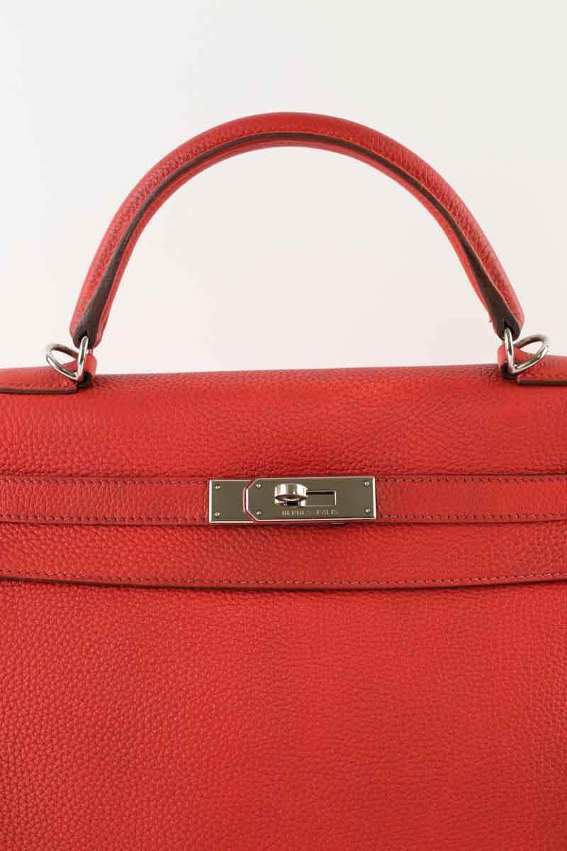 Sac à main Hermès Kelly 32 Rouge