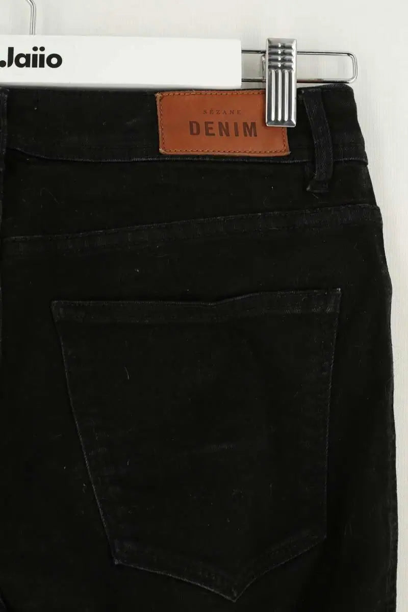 Jean slim Sézane Noir en Coton