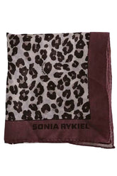 Carré Sonia Rykiel Marron en Coton - Seconde Main