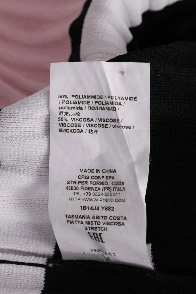 Robe Pinko Noir en Synthétique