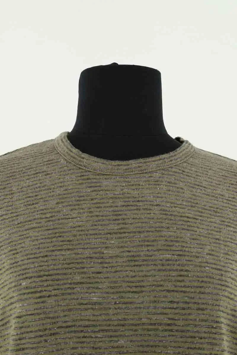 T-shirt Officine Générale Kaki en Coton