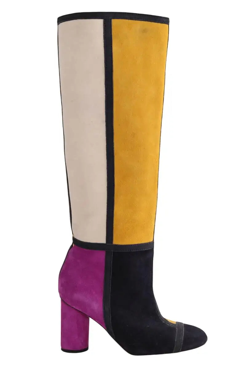 Bottes Jérôme Dreyfuss Multicolore en Daim, taille 37 - Seconde Main