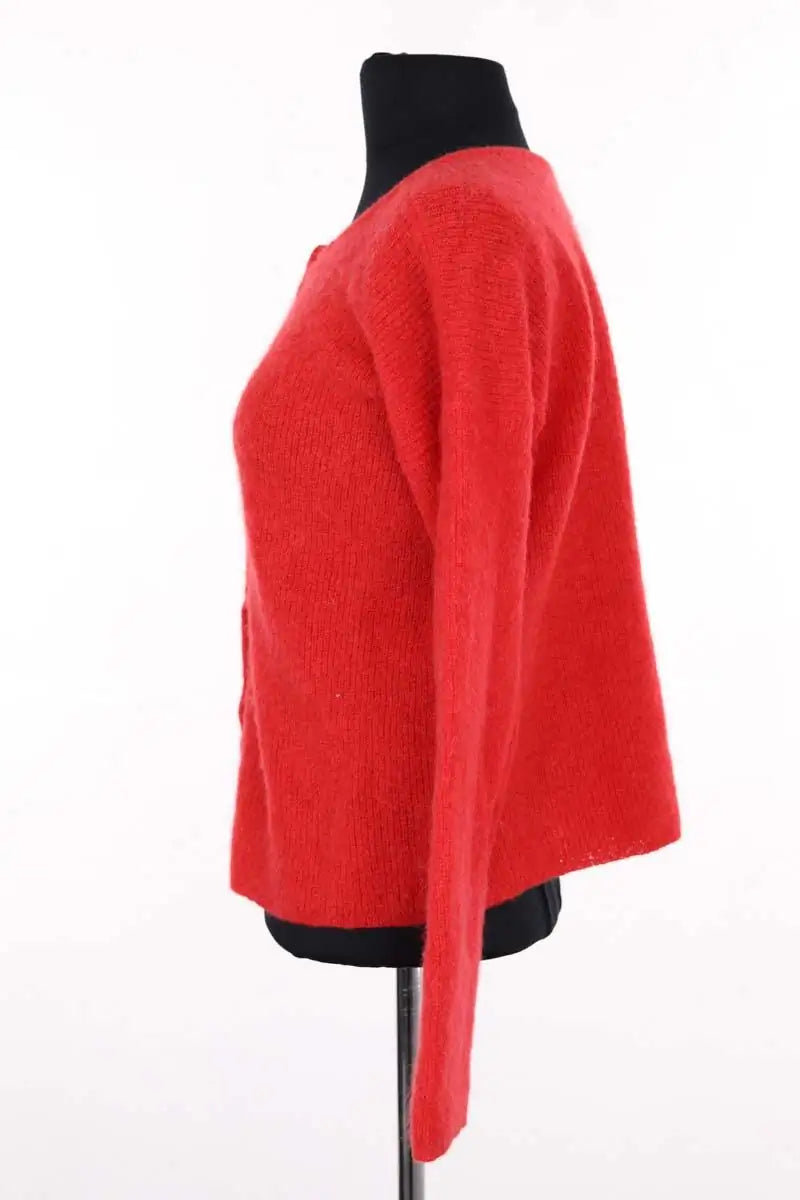 Cardigan Sézane Rouge en Laine