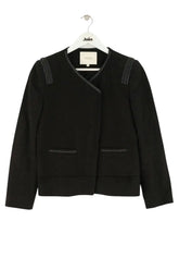 Veste Maje Noir en Laine, taille L - Seconde Main