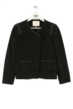 Veste Maje Noir en Laine, taille L - Seconde Main
