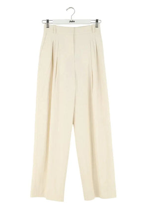 Pantalon large Samsoe Samsoe Blanc en Coton, taille XS - Seconde Main