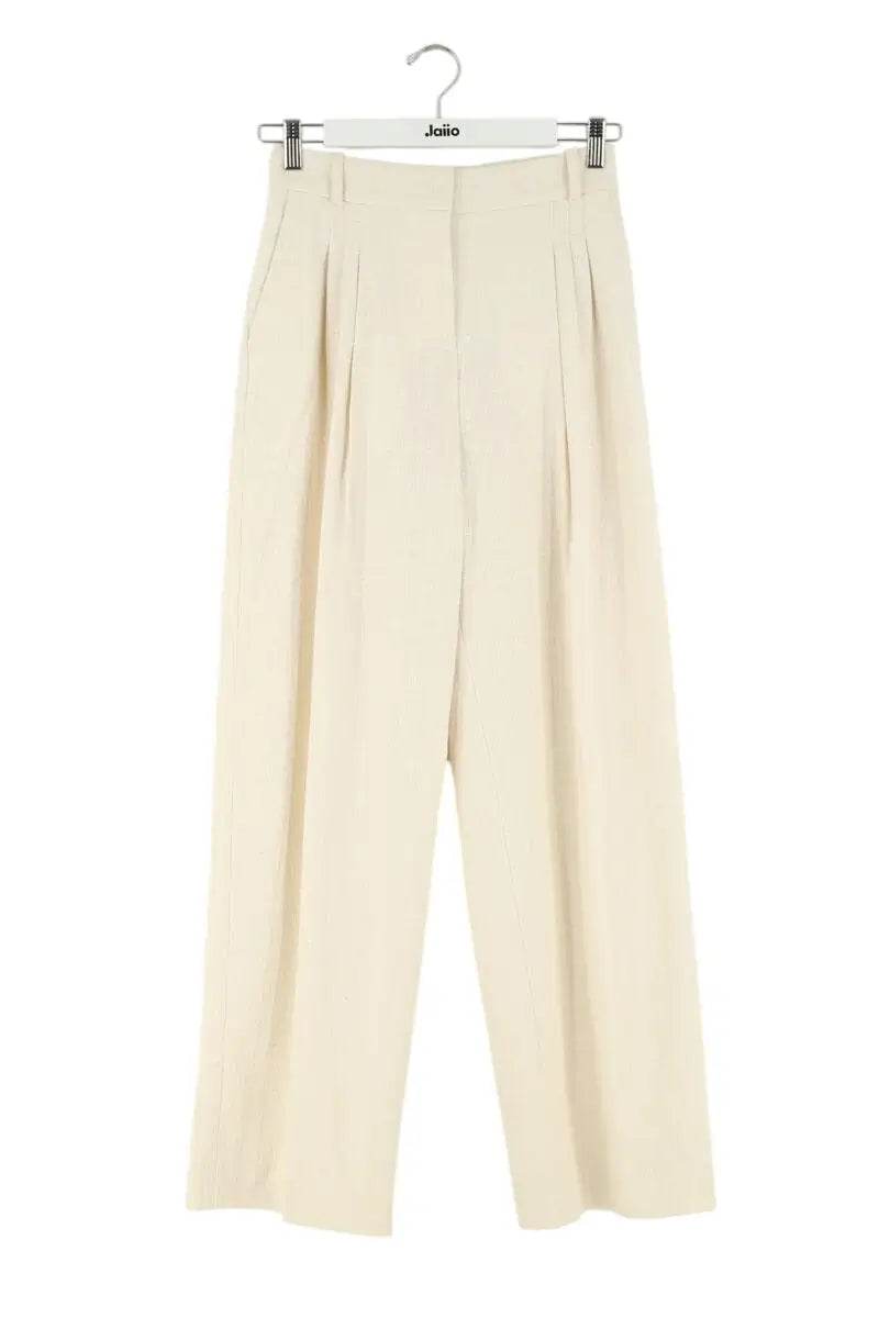 Pantalon large Samsoe Samsoe Blanc en Coton, taille XS - Seconde Main