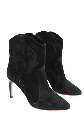 Boots western Ba&Sh Noir en Daim